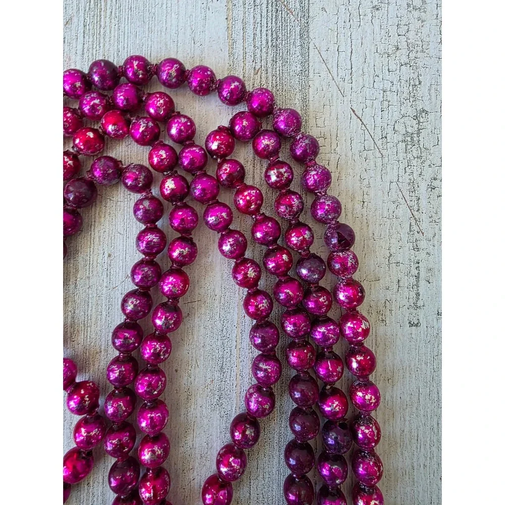 Antique purple mercury glass Garland 108